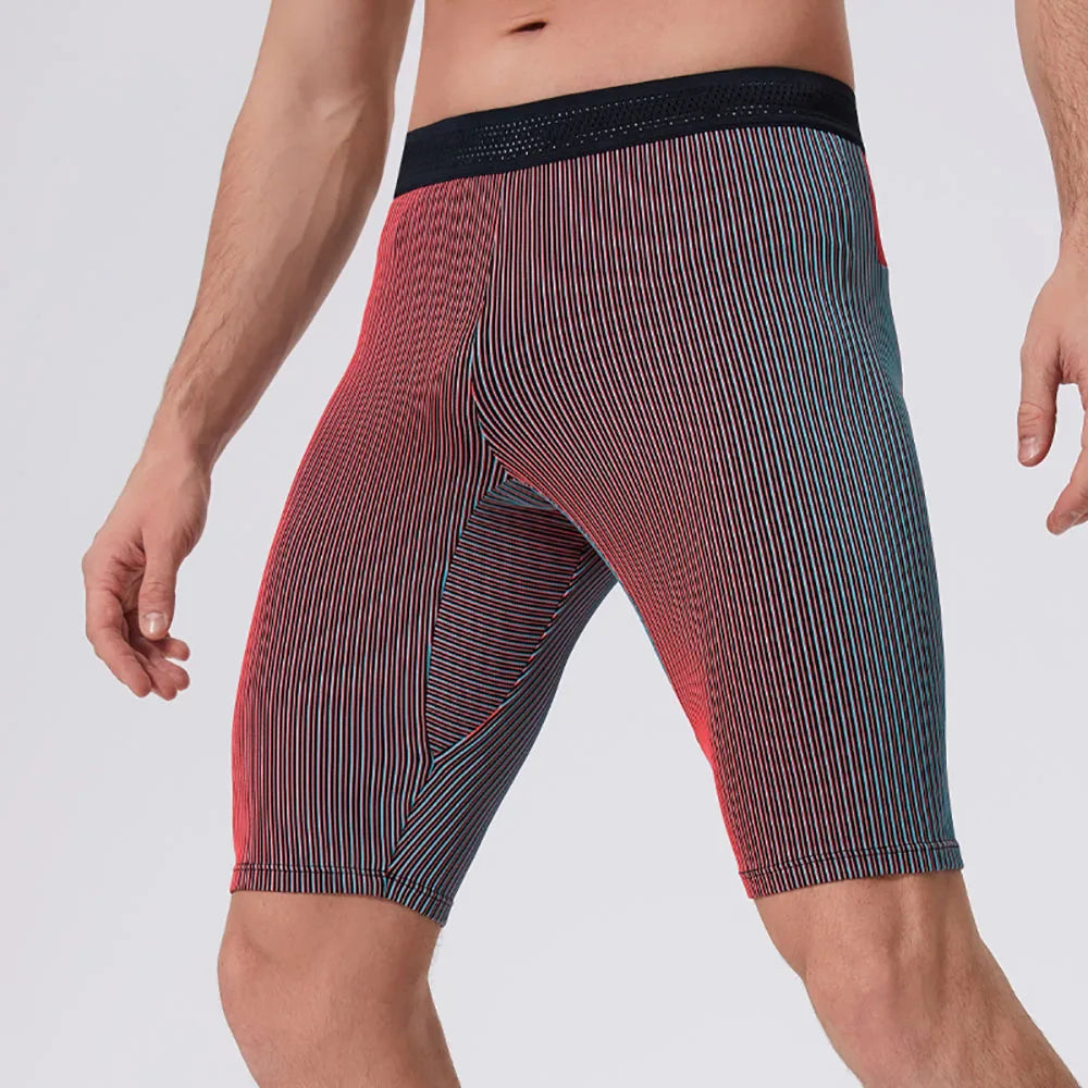 Men's Fitted Training Shorts for Gym and Running