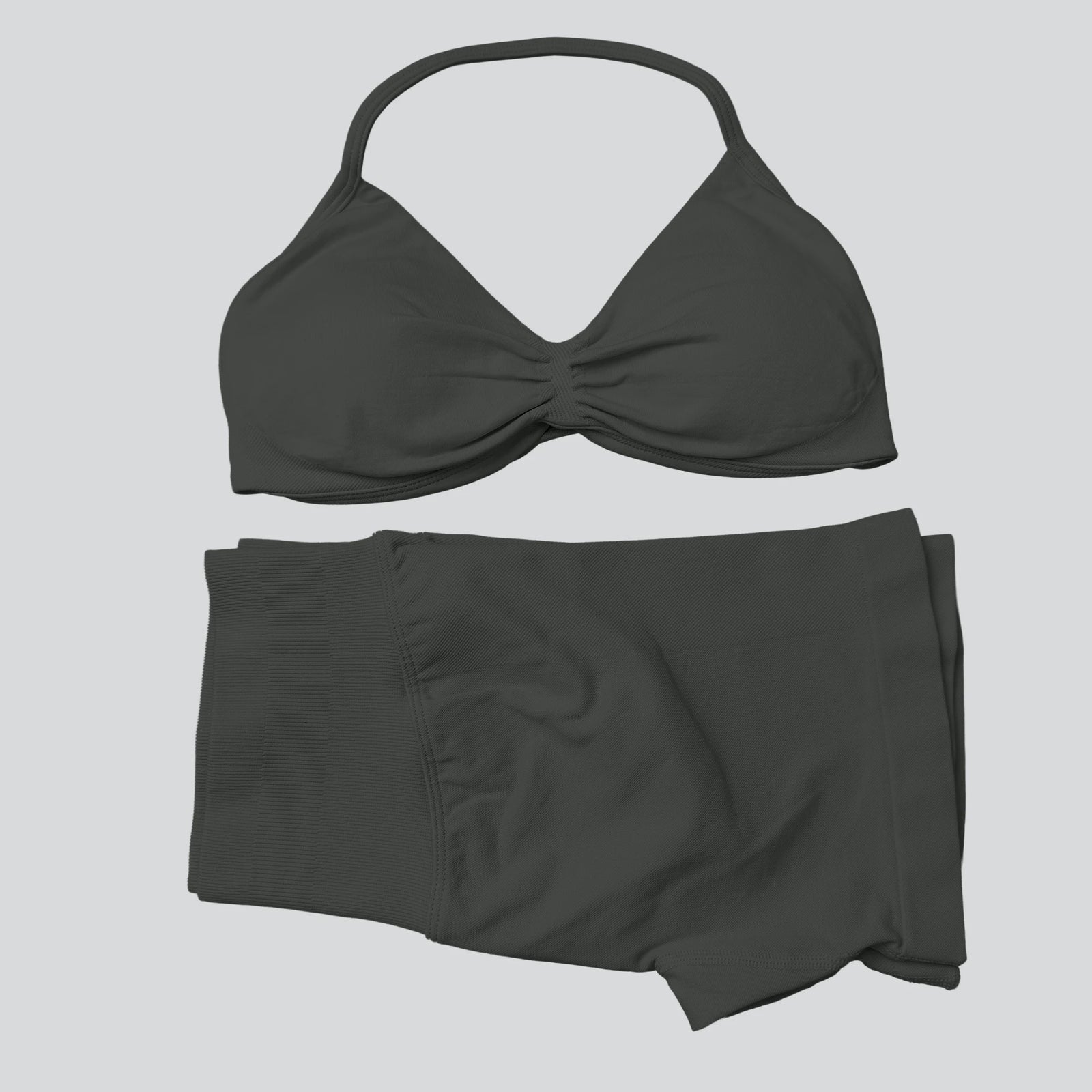 Women's Halter Bra And Variable Bottoms Yoga Set