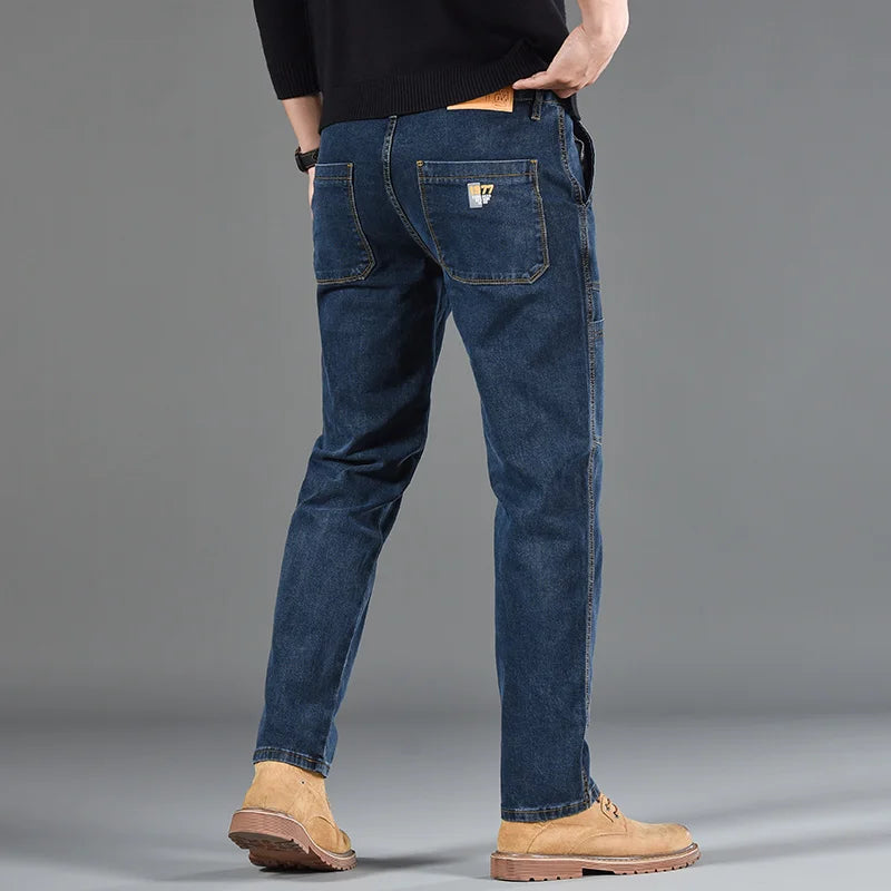 Men's Straight Leg Denim Jeans for Casual Everyday Wear