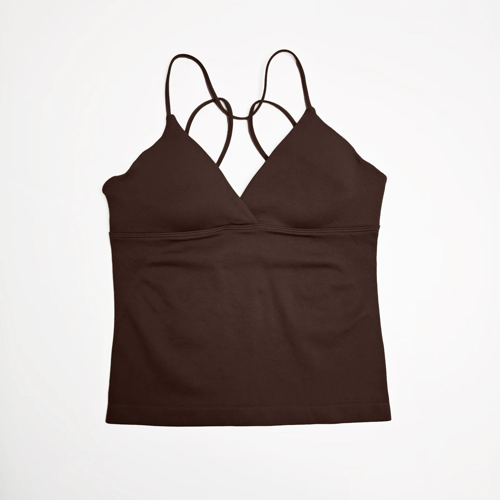 Women's Twist Front Thin Strap Tank Top For Workout Outfits