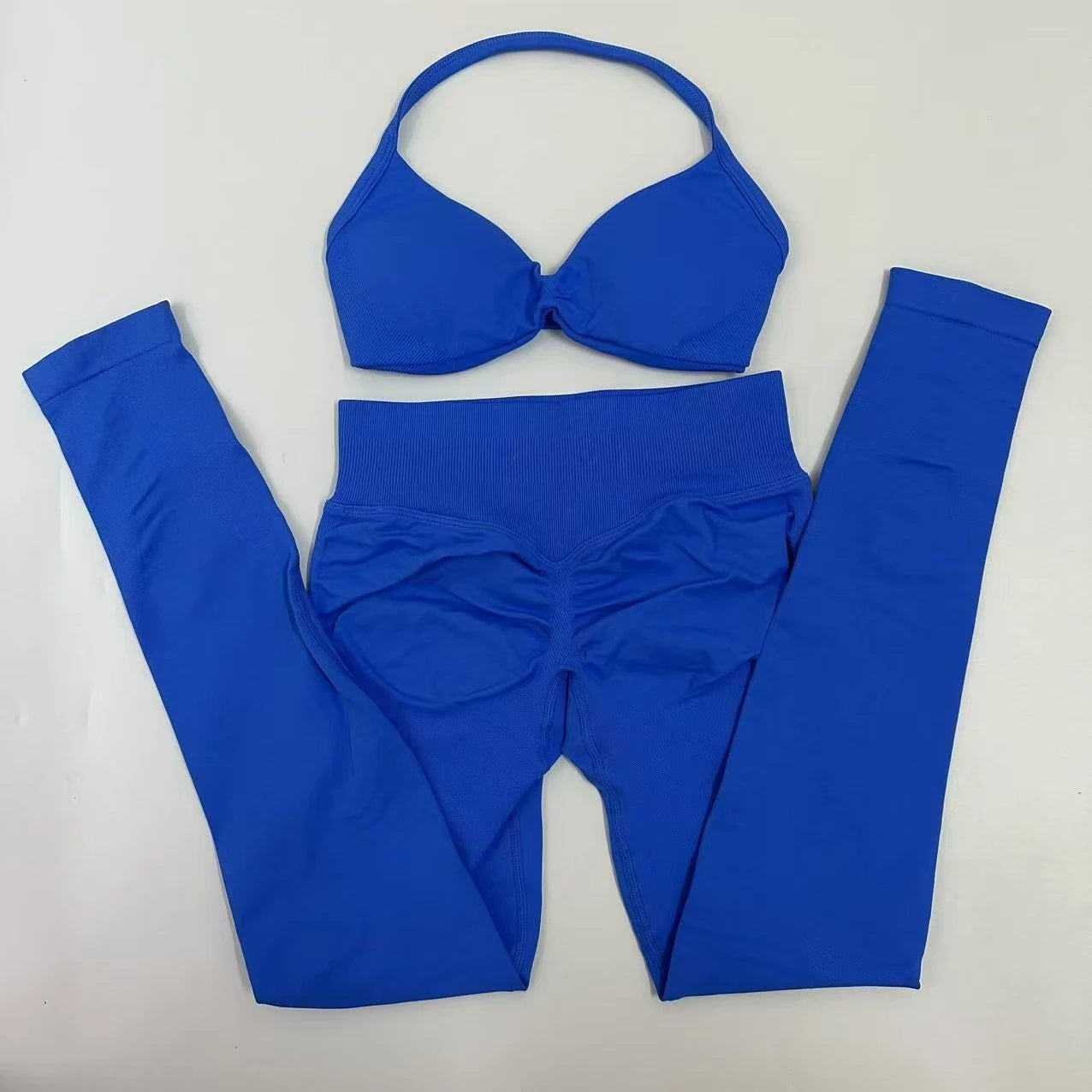 Women's Strappy Bra And Leggings Yoga Set For Workout Outfits