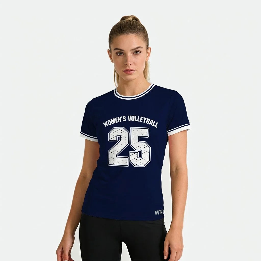 Number Nine Volleyball Short Sleeve Jersey For Sports Outfits
