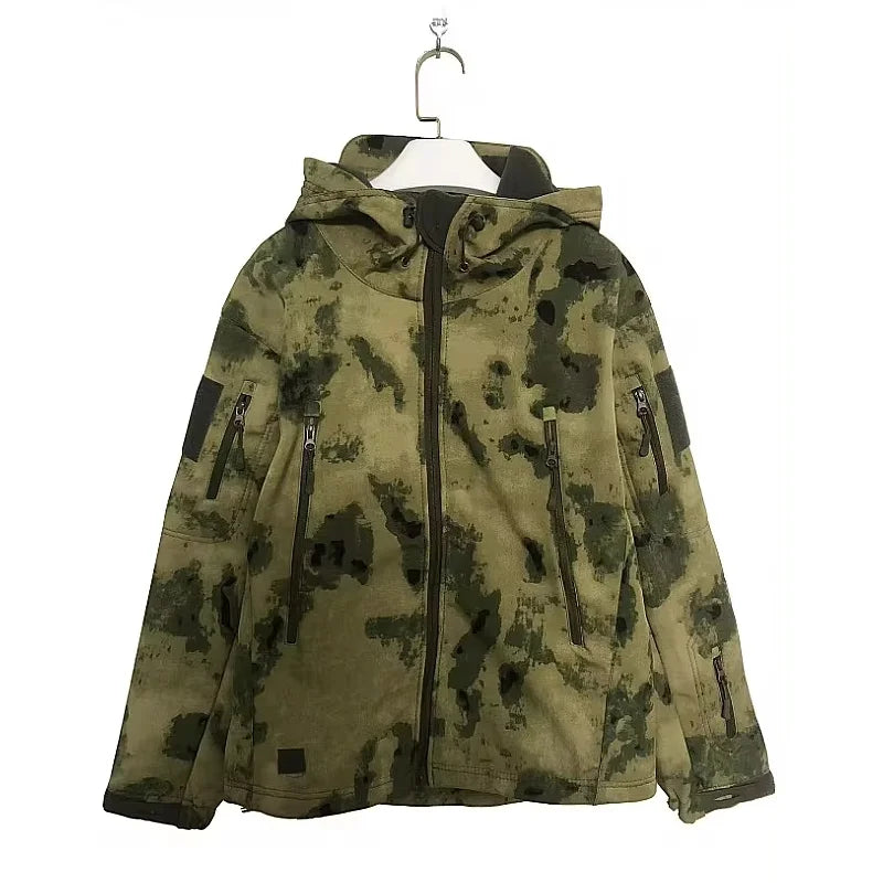 Men's Hooded Zip Front Pocket Jacket