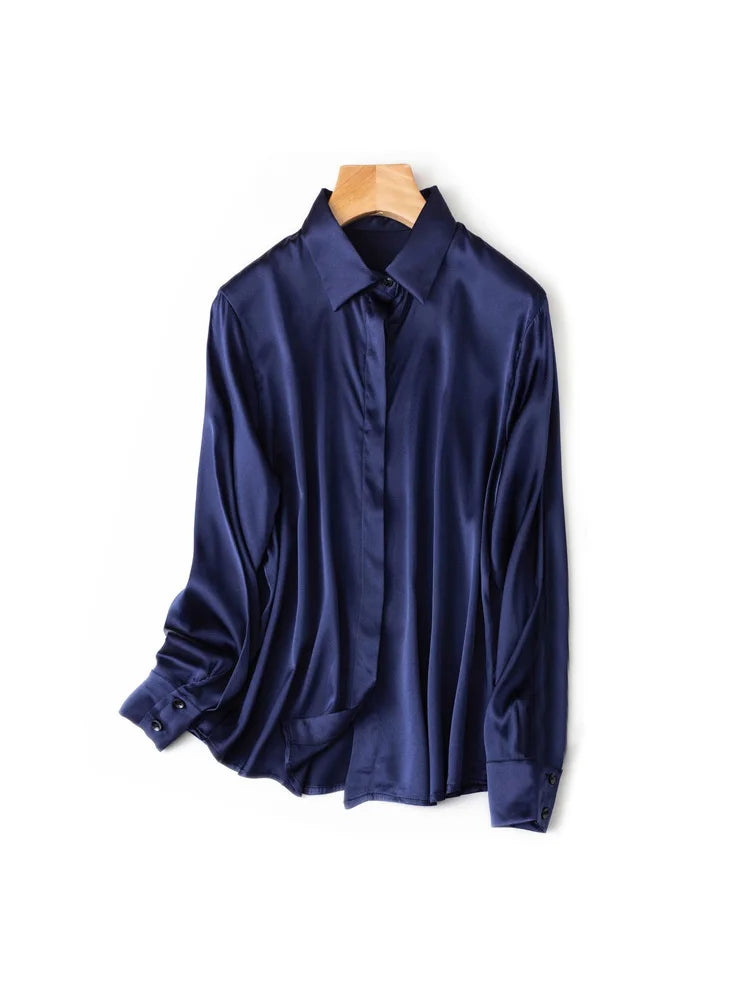Women's Collared Long Sleeve Shirt
