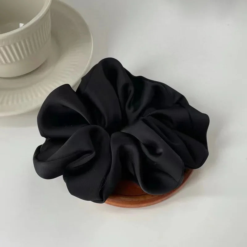 Fabric Scrunchie Elastic Hair Band for Ponytail and Bun Styling