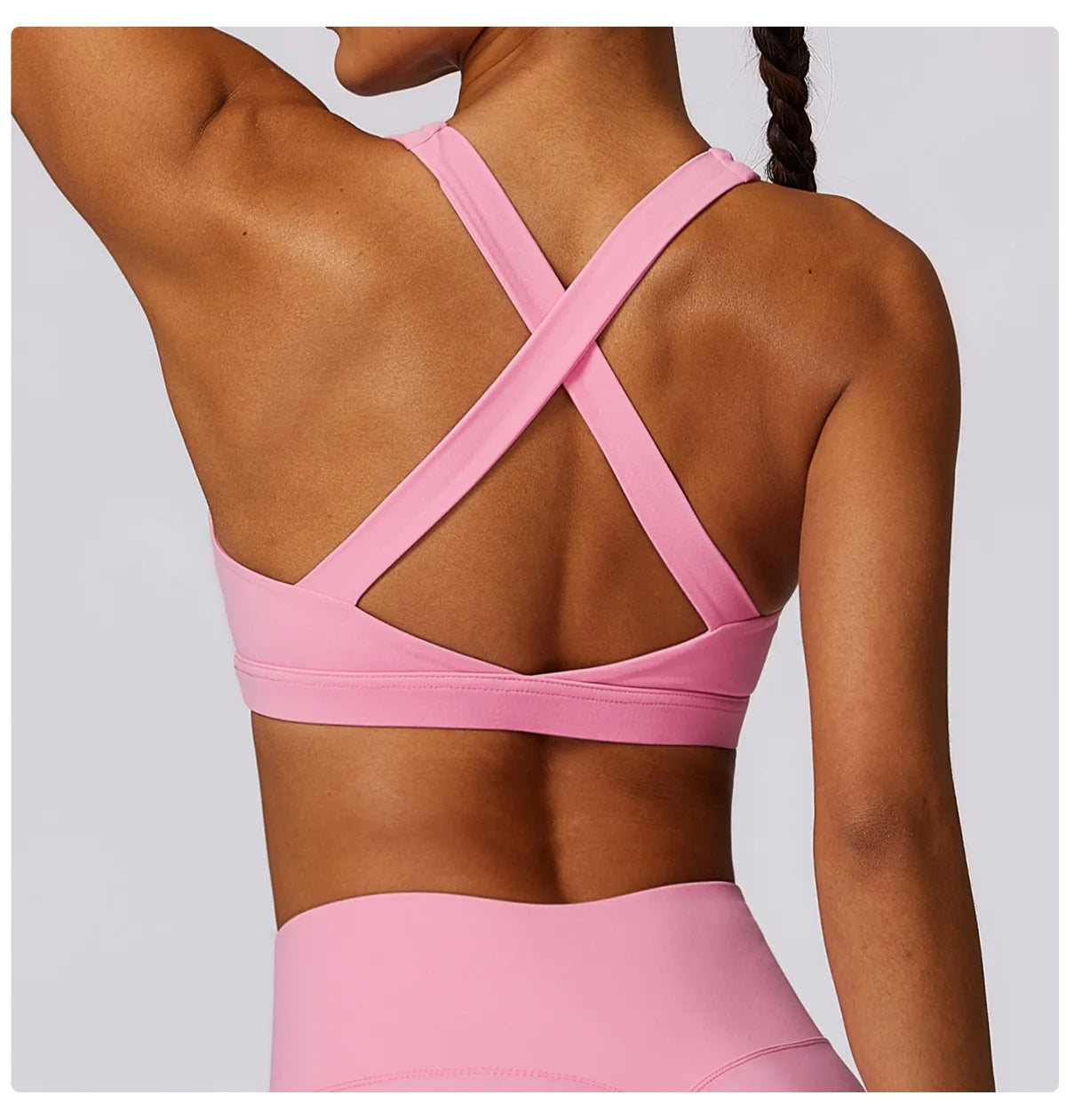 Women's Wide Cross Strap Sports Bra