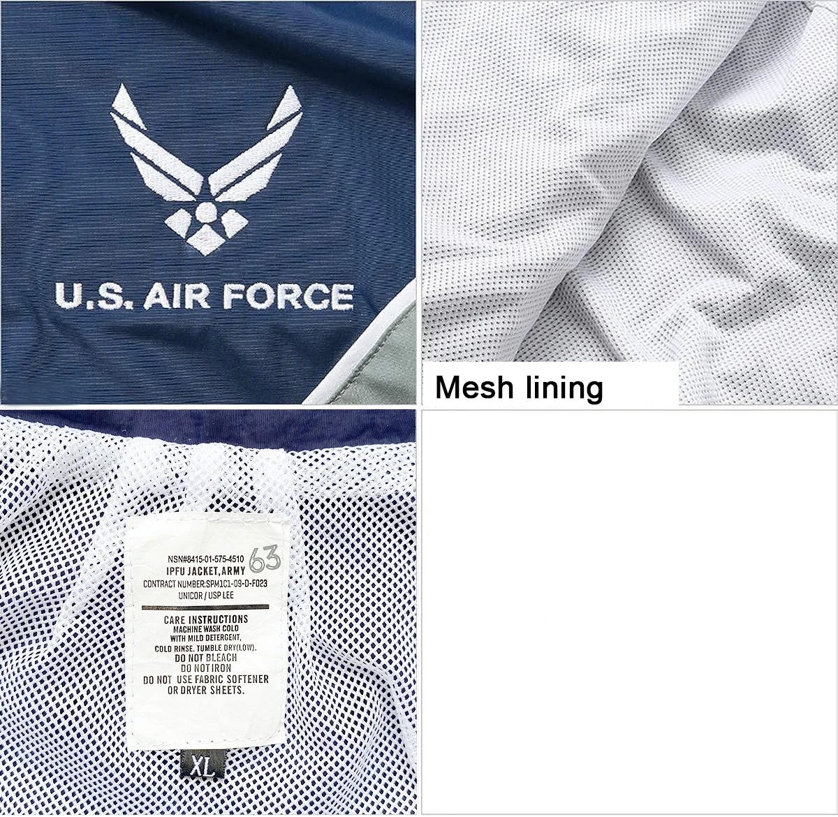 Outdoor AIR FORCE PTU Waterproof Breathable Running Training Physical Fitness Jacket Windbreaker Unisex Sportswear