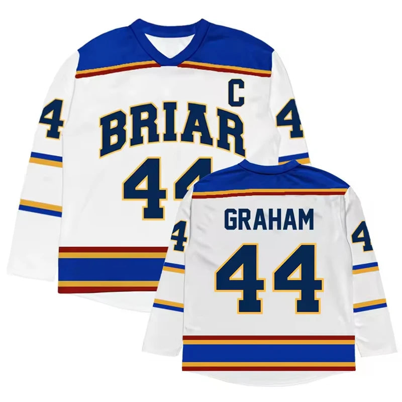 Briar University Number Graphic Long Sleeve Jersey For Sports Outfits