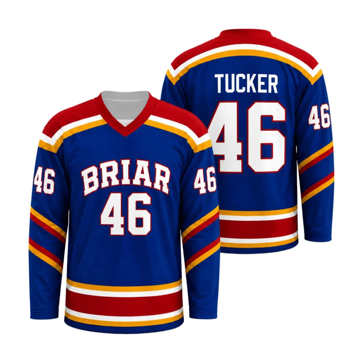 Briar University Number Graphic Long Sleeve Jersey For Sports Outfits