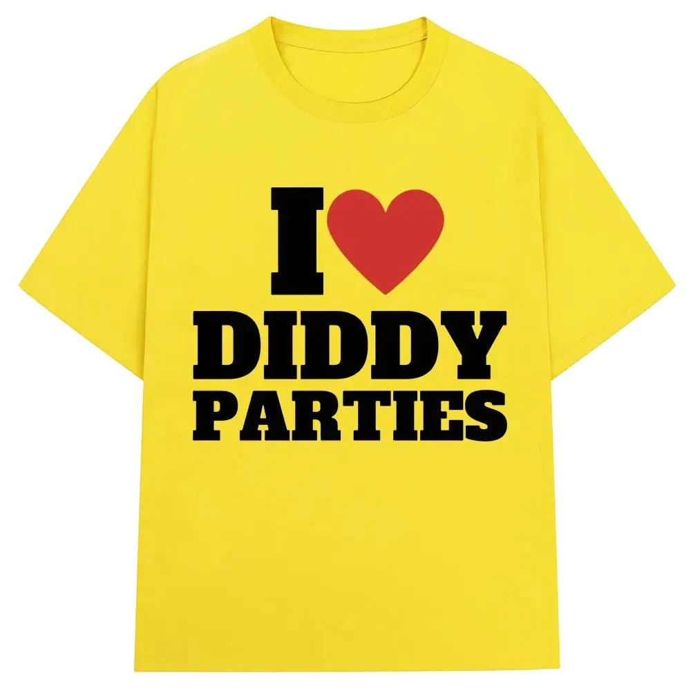 Unisex I Love Diddy Parties Graphic Short-Sleeve T-Shirt