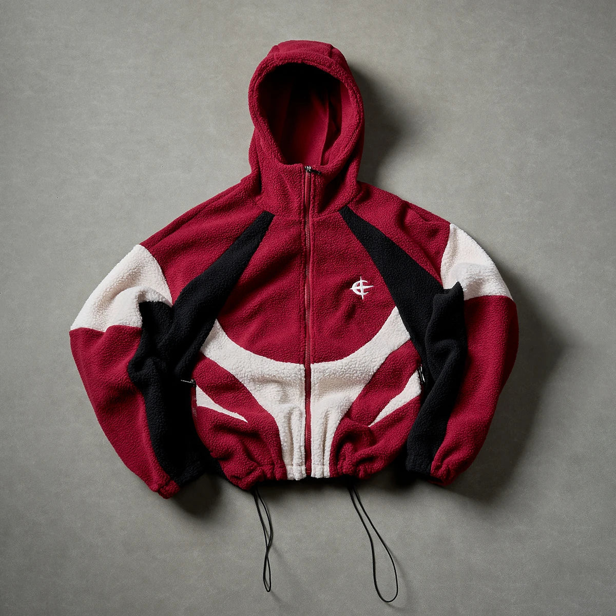 Hooded Long Sleeve Full Zip Casual Streetwear Jacket