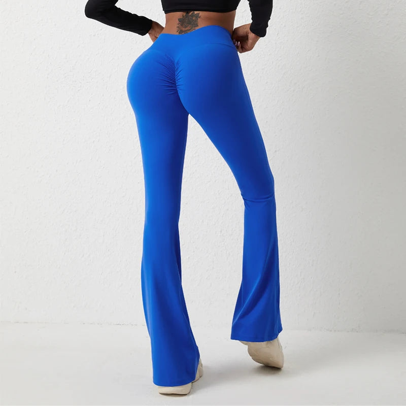 Women's High Waist Flared Leggings For Workout Outfits