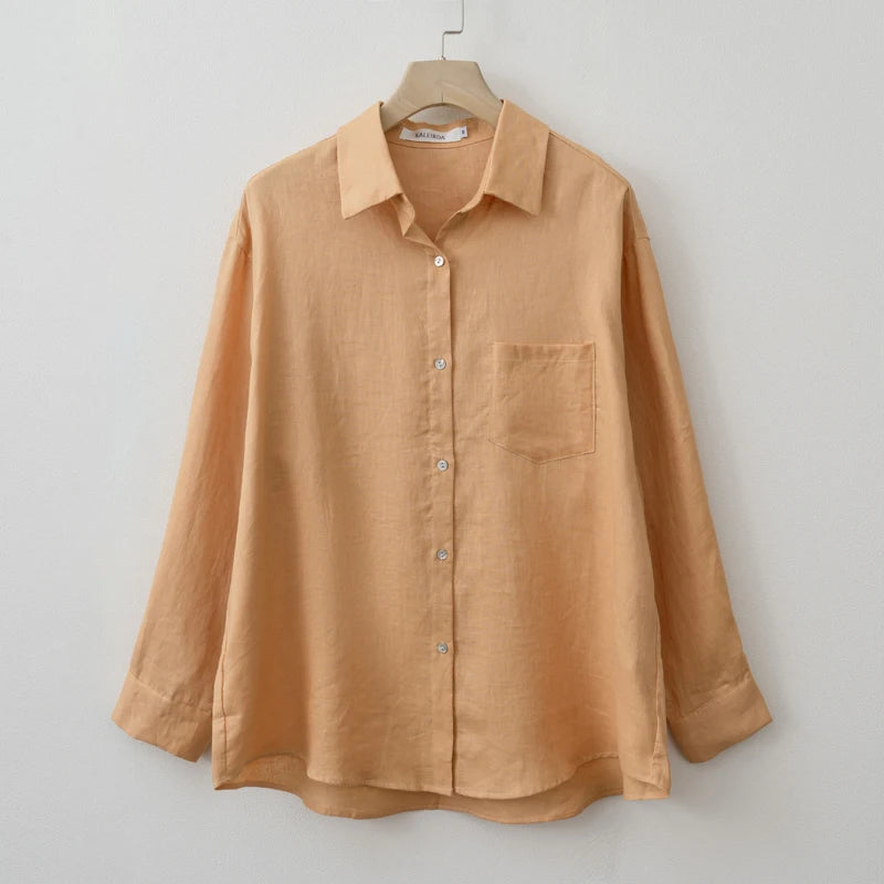 Women's Collared Long Sleeve Shirt