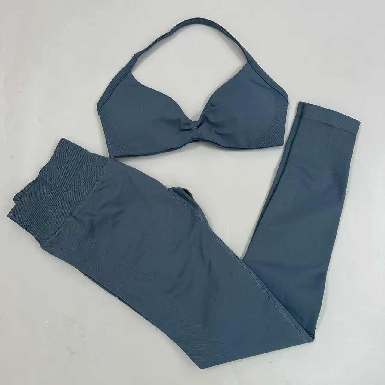 Women's Strappy Bra And Leggings Yoga Set For Workout Outfits