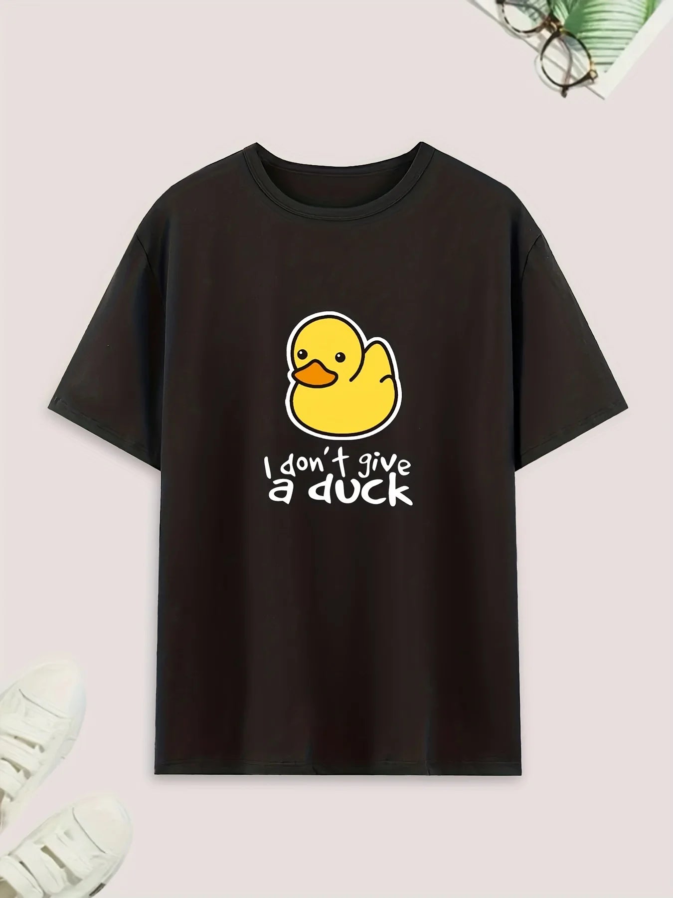 Men's Duck Print T Shirt and Shorts Pajama Set
