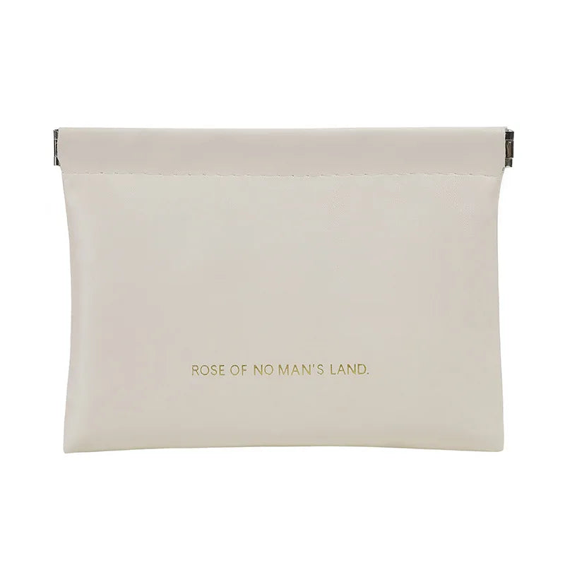 Mini Squeeze Closure Coin Pouch with Plain Exterior