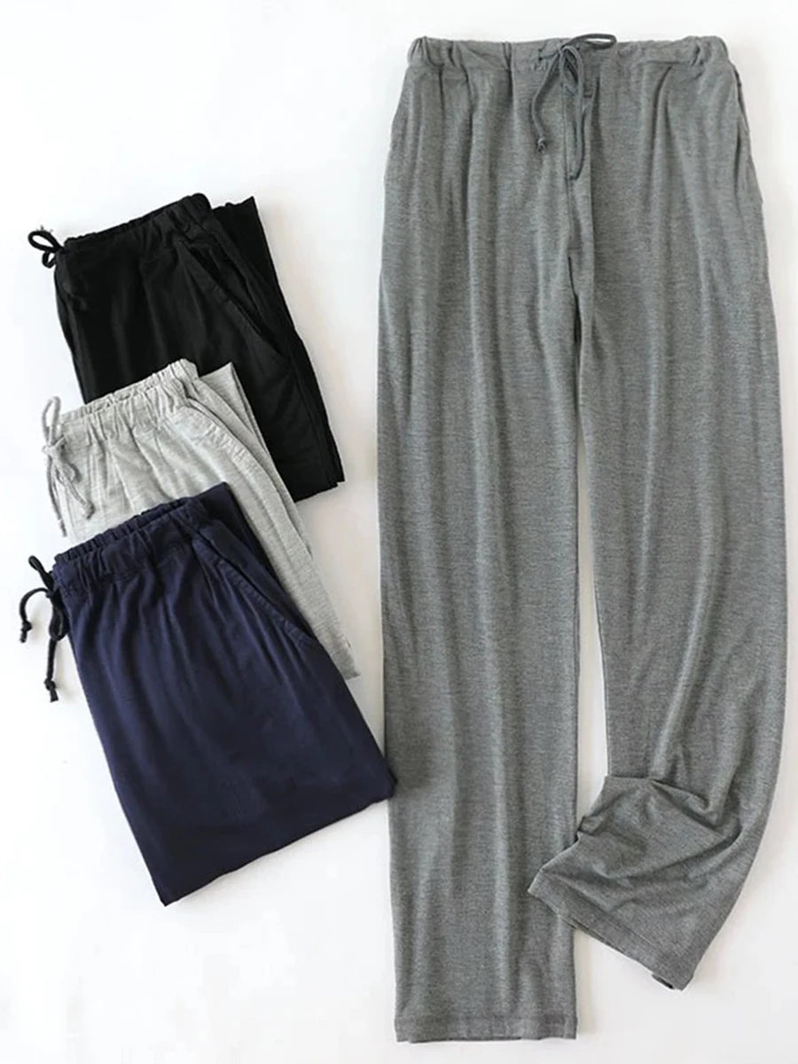 Men's Printed Long Pajama Pants with Pack Options
