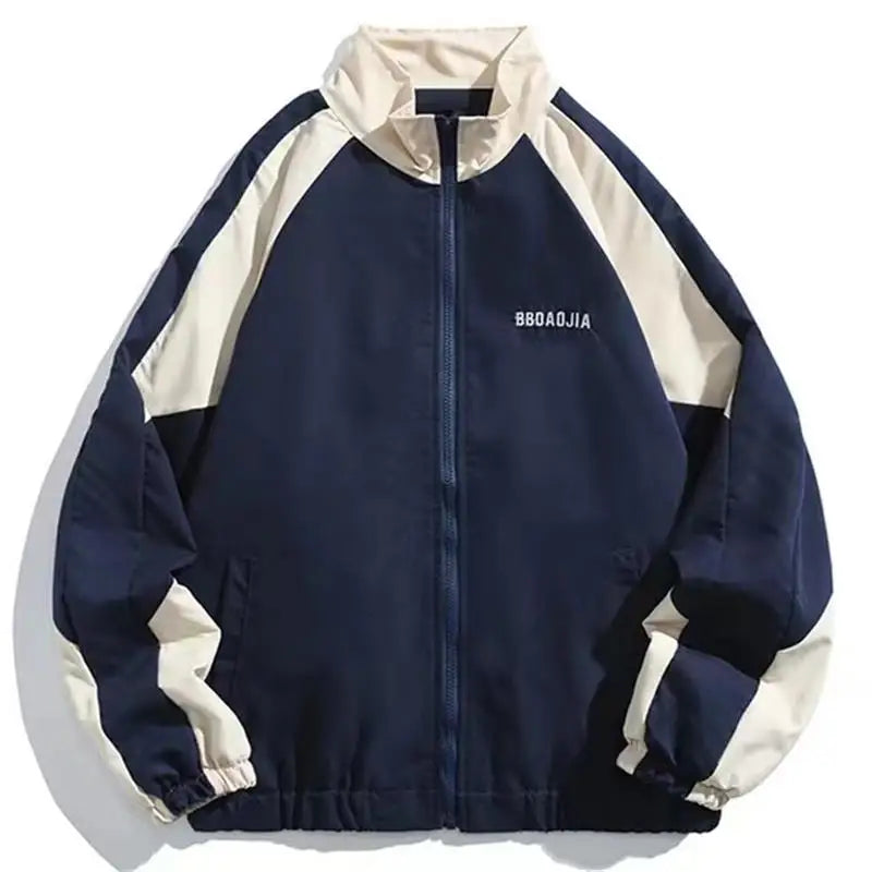 Color Block Long Sleeve Casual Streetwear Racing Style Jacket
