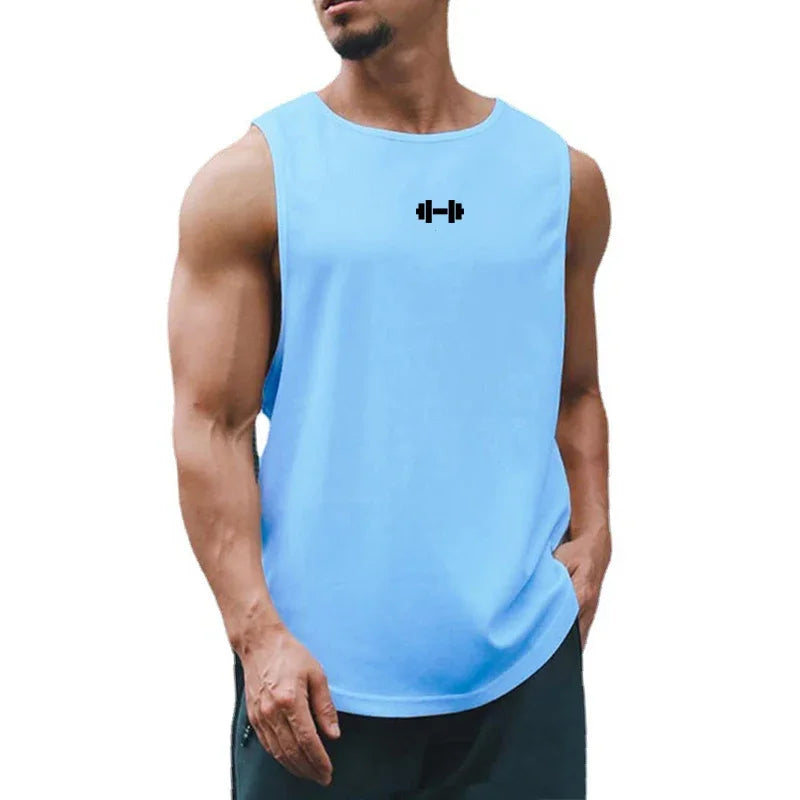 Curved Hem Training Sleeveless Tank Top For Sports Outfits