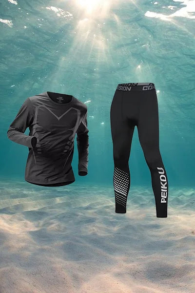 Men's Full Body Swimsuit with Long and Short Sleeve Style Options