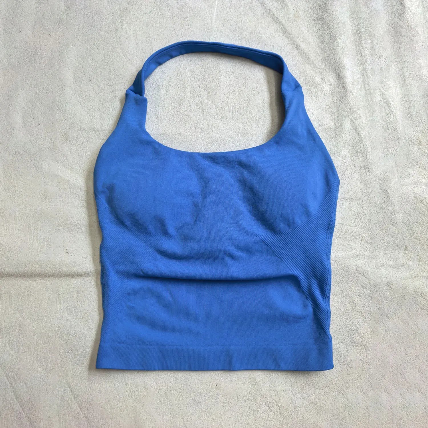 Women's Halter Neck Longline Fitted Tank Top For Workout Outfits