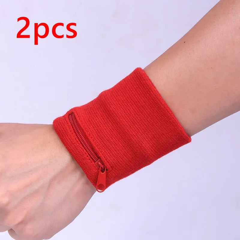 Zippered Wrist Pouch Wallet with Soft Band Shape