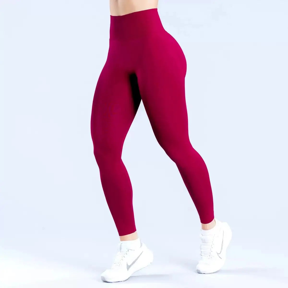 Women's Stretch Ankle-Length Leggings with Wide Waistband