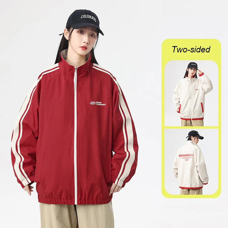 Reversible Contrast Stripe Jacket