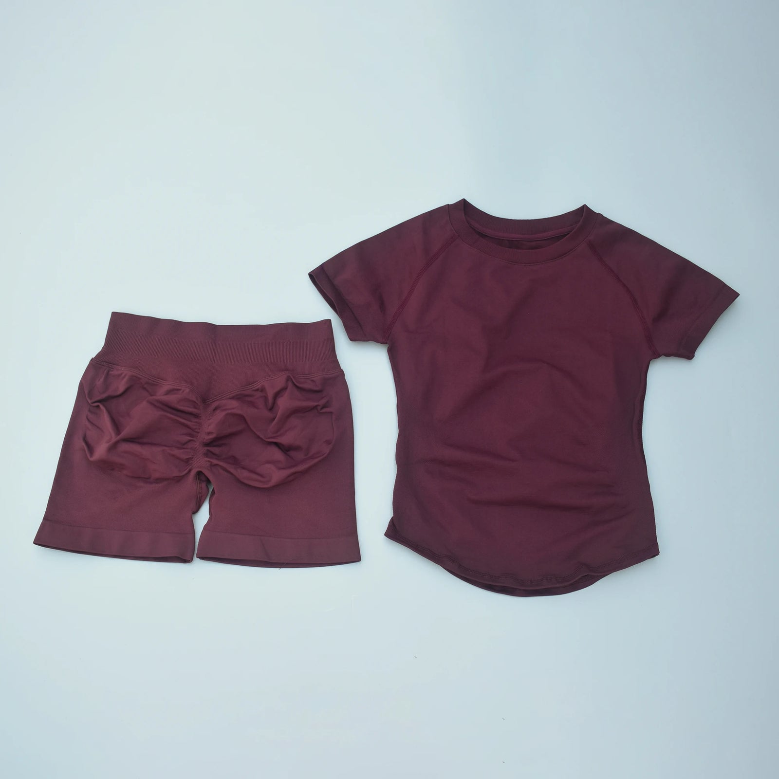 Women's Top And Shorts Yoga Set For Workout Outfits