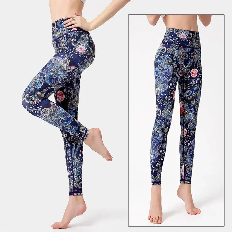 Women's Printed High-Waist Workout Leggings