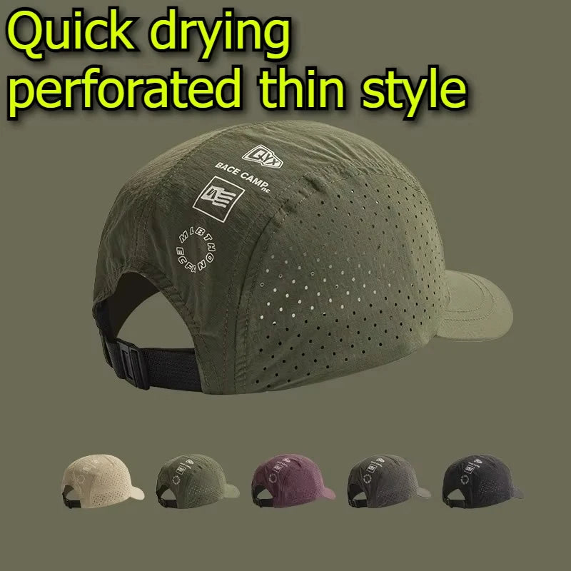 Adjustable Baseball Cap with Solid and Perforated Style Options