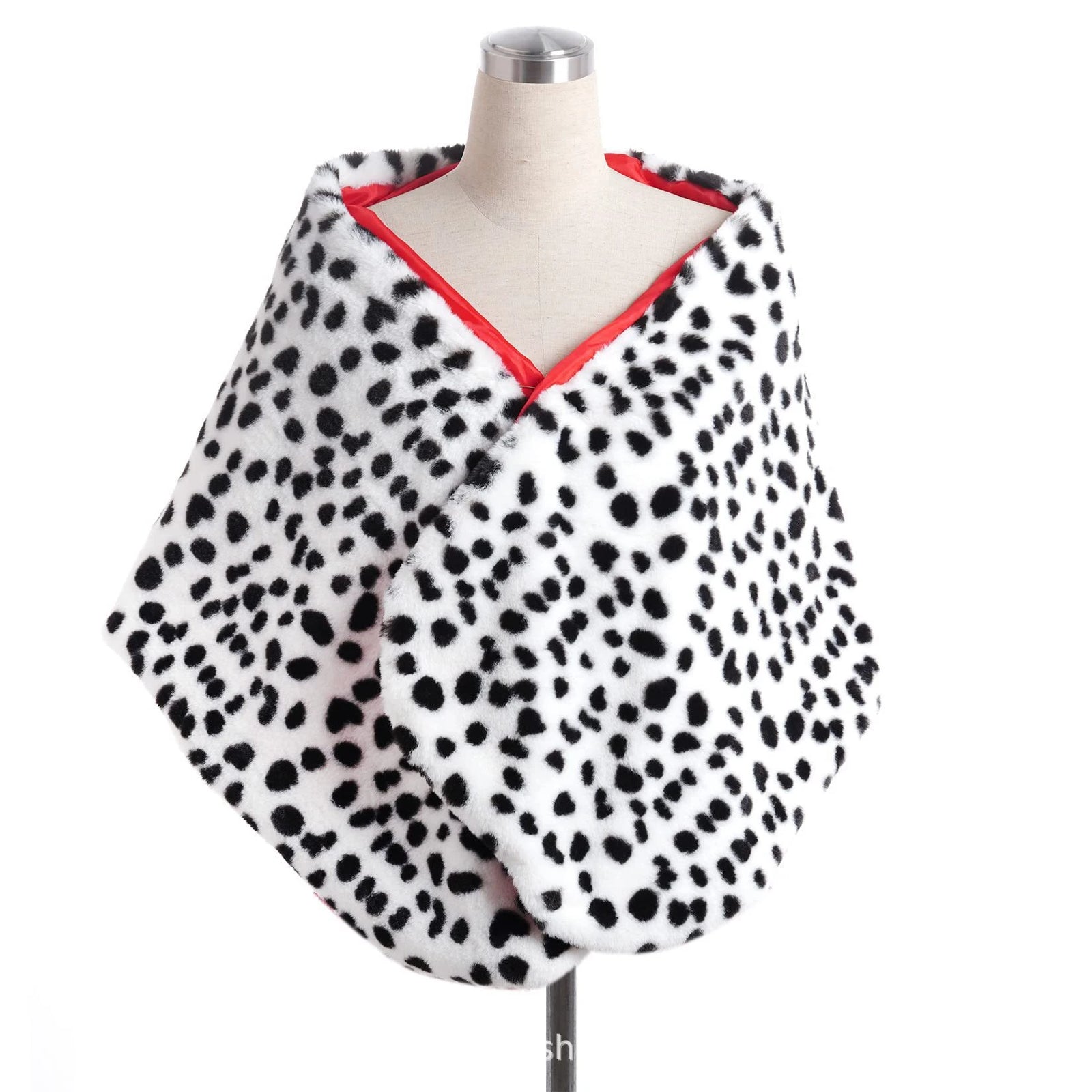 Spotted Printed Wrap Scarf for Layering over Outfits