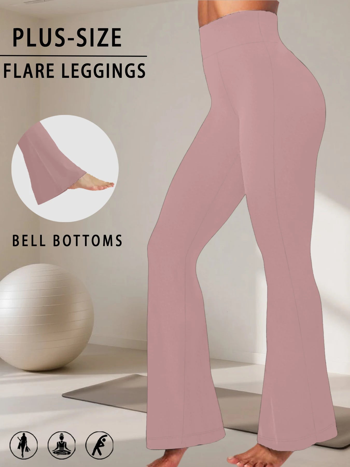 Women's High Waist Flared Leggings For Workout Outfits