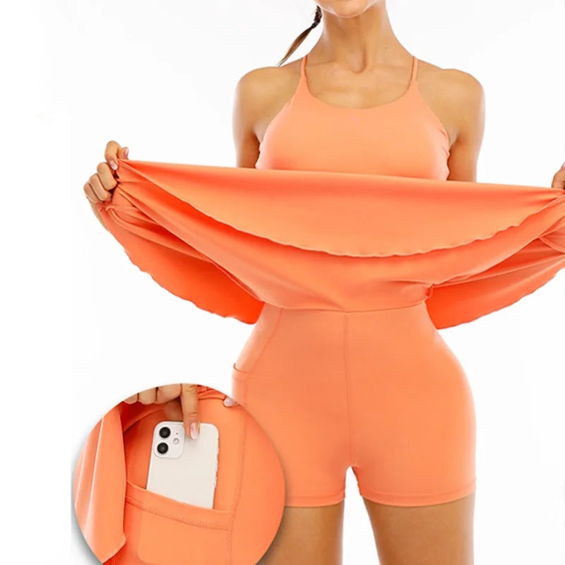 Women's Pocket Sleeveless Tennis Dress