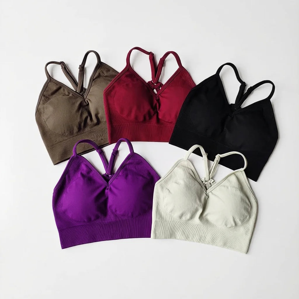Women's Cross Back Bra And Leggings Yoga Set