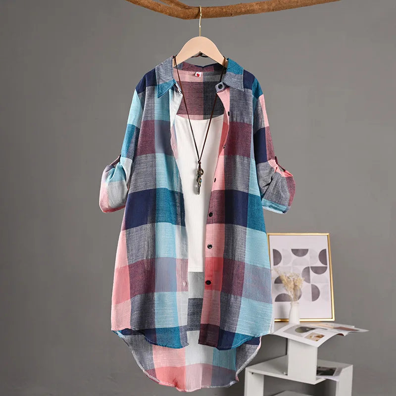 Women's Checked Long Sleeve Shirt