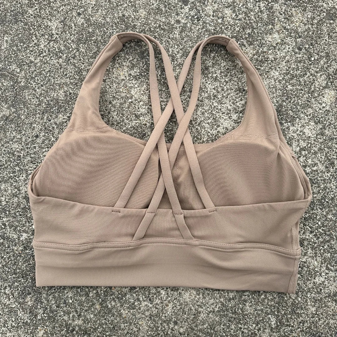 Women's Thin Strap Cross Back Sports Bra