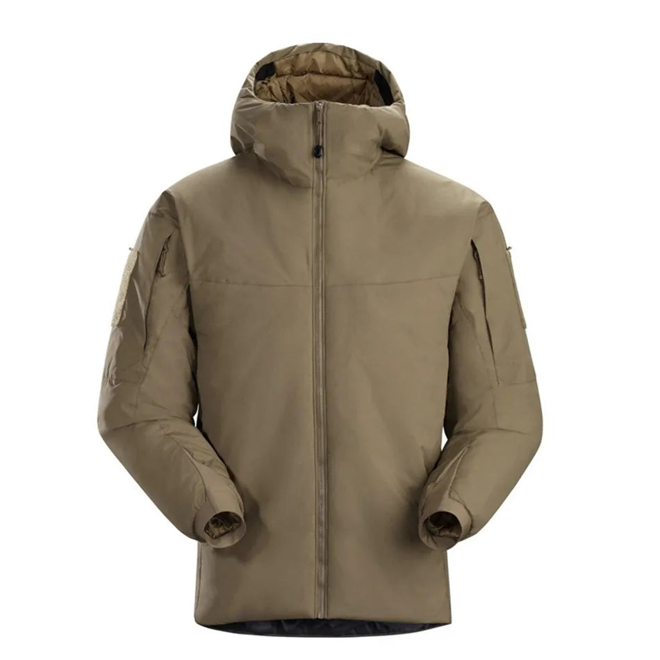 Hooded Long Sleeve Full Zip Outdoor Hiking Jacket with Pockets