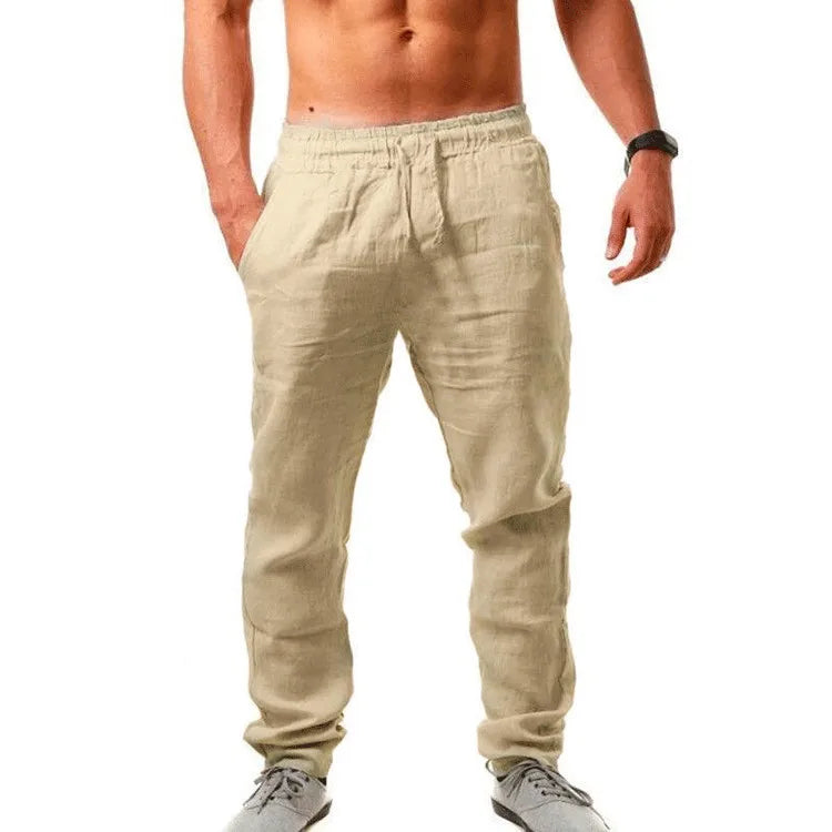 Men's Drawstring Waist Casual Pants For Everyday Wear