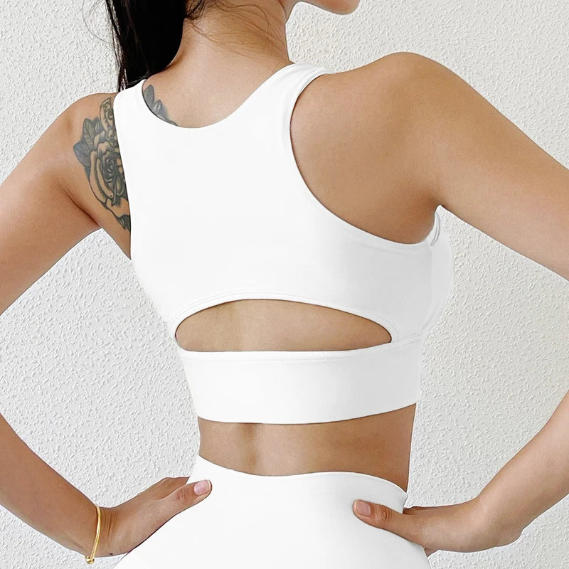 Women's Cutout Racerback Sports Bra