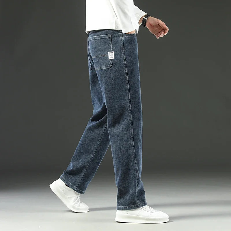 Men's Wide Leg Denim Jeans for Casual Everyday Wear