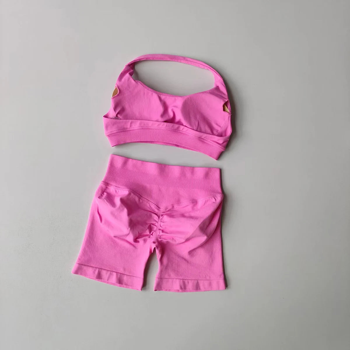 Women's Halter Bra And Shorts Yoga Set For Workout Outfits