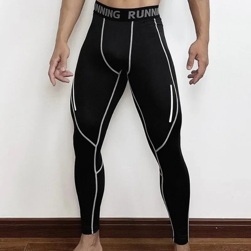 Men's Fitted Training Leggings for Gym and Running