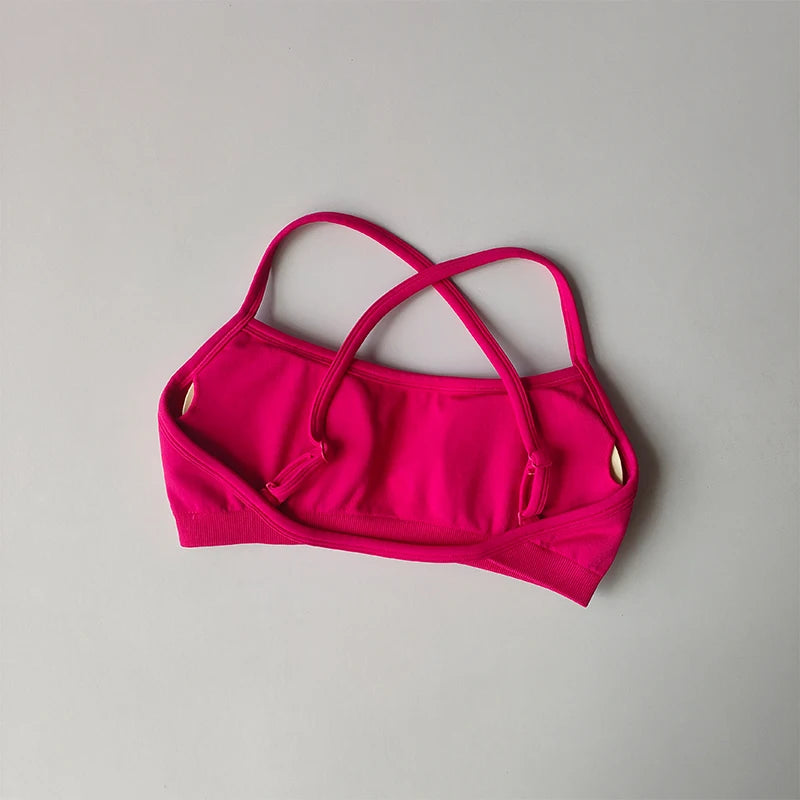 Women's Strappy Sports Bra with Separate Shorts Options