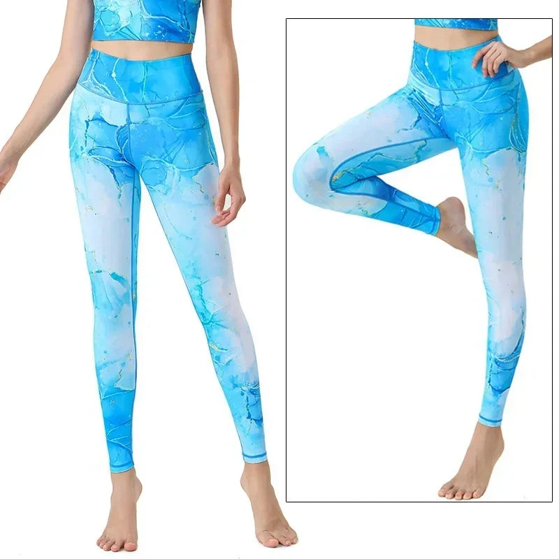 Women's Printed High-Waist Workout Leggings