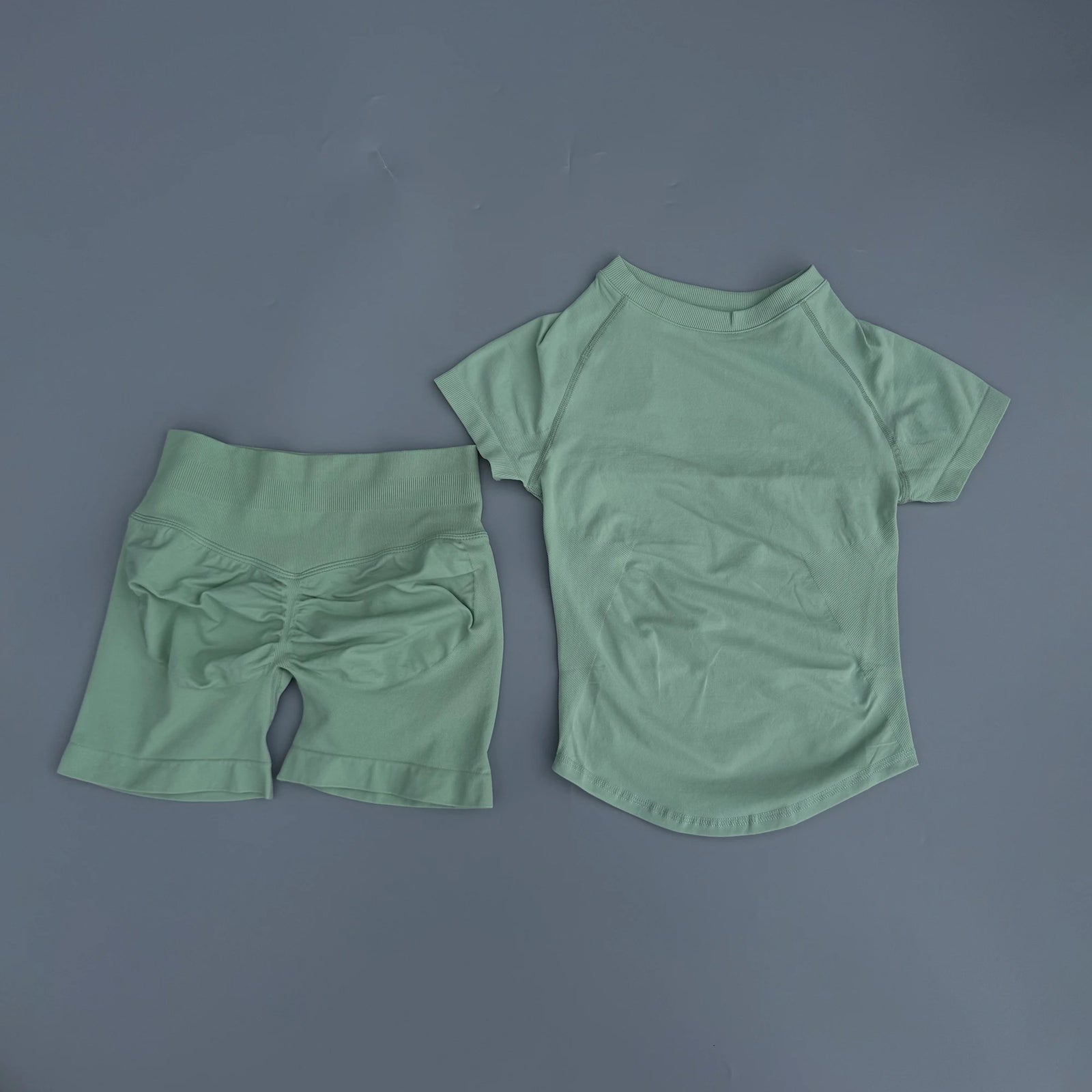 Women's Tee And Shorts Yoga Set For Workout Outfits