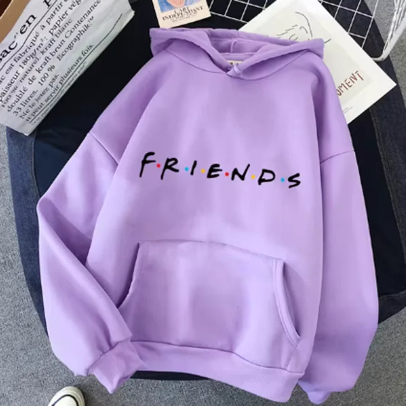 Letter Graphic Long Sleeve Pullover Casual Hoodie for Layering