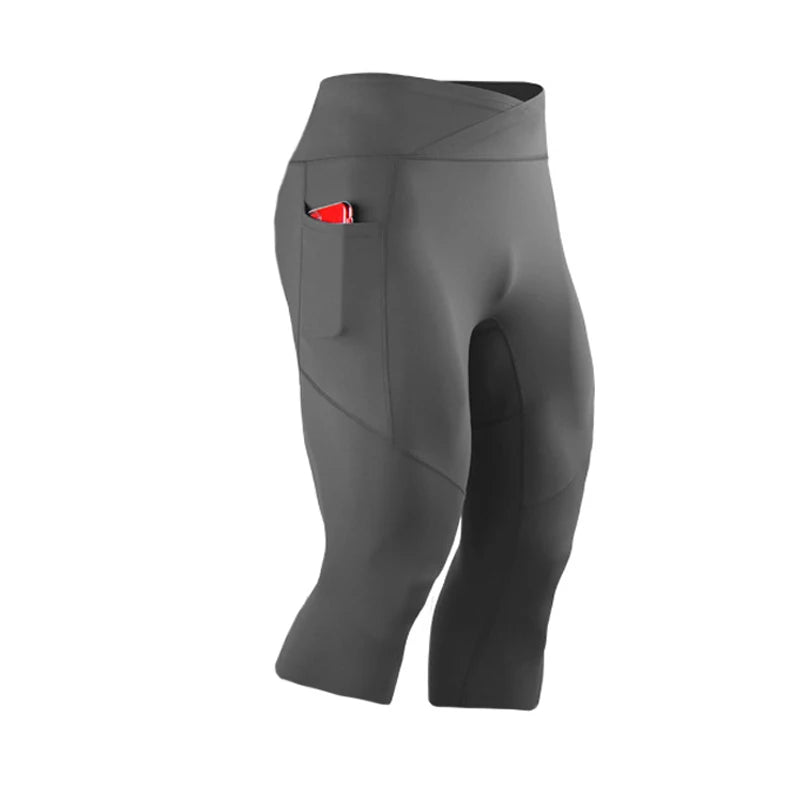 Panelled Cropped Training Leggings with Original Size and Style Options