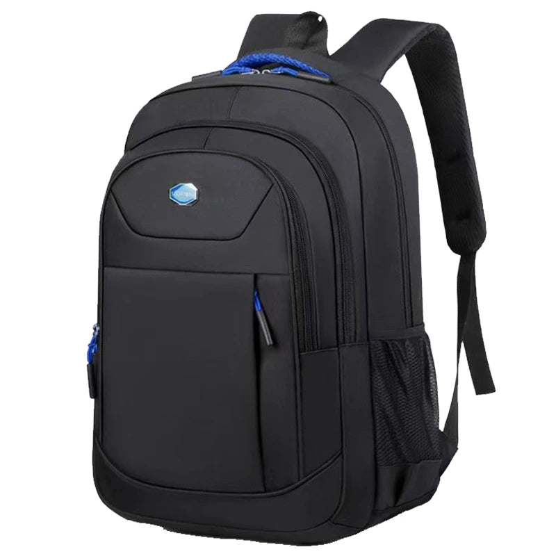 Everyday Commuter Backpack with Contrast Zippers and Multiple Front Pocket Styles
