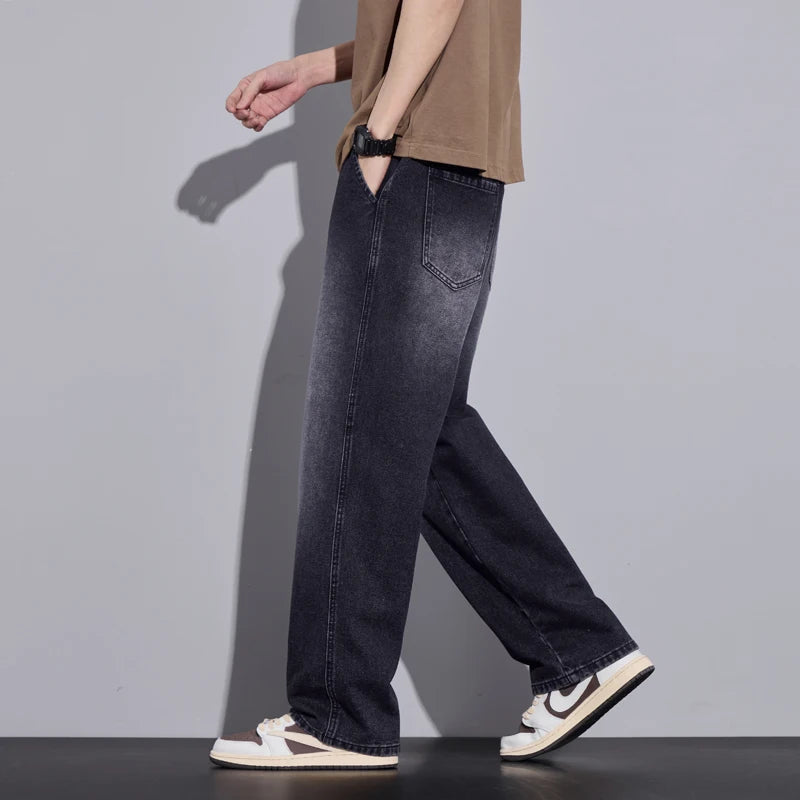 Men's Wide Leg Denim Jeans for Casual Everyday Wear